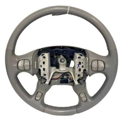 2002-03 Buick Le Sabre Steering Wheel Gray Tilt Cruise Radio Controls Temp - Изображение 1 из 4
