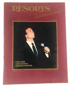 Magazine Resorts International Winter 1985 Tom Jones Julio Iglesias - Picture 1 of 8