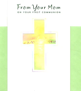Congratulations First Holy Communion From Mom Mother Hallmark Greeting Card - Picture 1 of 4