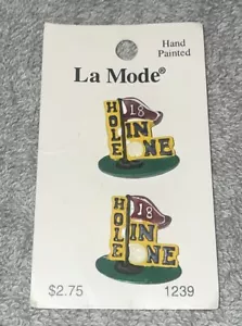La Mode Buttons 18 Hole In One - Golfing #1239 NOS - Picture 1 of 3