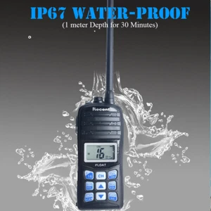 Recent RS-35M Handheld VHF Marine 2-Way Radio Handheld Waterproof and Floats - Picture 1 of 4