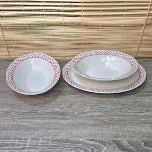 Vintage Adams Brentwood Ironstone Oval Serving Dishes X3 Kitchen Tableware - Picture 1 of 19