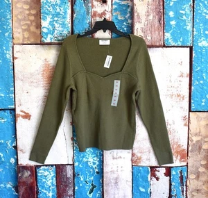 Suéter Para Mujer Antiguo Azul Marino Ajustado Punto Acanalado Manga Larga TALLA 2X Eneldo Alper NUEVO - Imagen 1 de 10