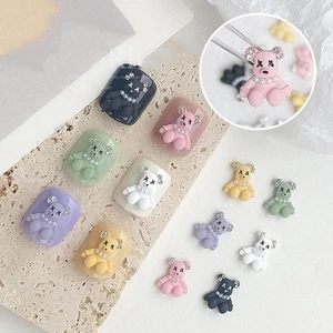 Nail Rhinestone Nail Art Jewelry Nail Art Decoration Bear Nail Charms - Picture 1 of 14