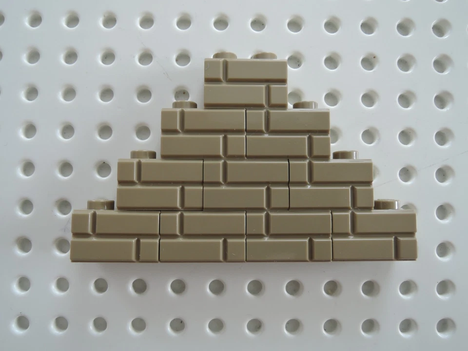 Lego 10 x Mauerstein Ziegelstein 98283 dunkelbeige dark tan 1x2 - Bild 1 von 1