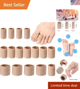 Cómodas almohadillas de maíz de gel suave de 16 piezas - Protector antideslizante para dedos de los pies y los dedos - Imagen 1 de 9