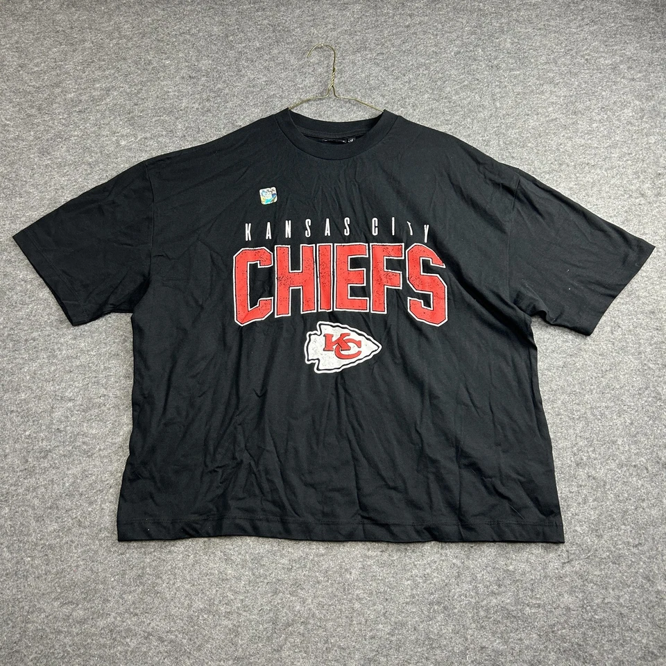 Camiseta cuadrada de gran tamaño de los Kansas City Chiefs para mujer talla M, ropa del equipo de la NFL 60 Foto 1 de 4