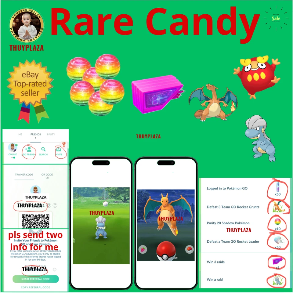 Pokémon || Rare Candy 🔴 FAST SALE🚀 DONE_in_24hrs || Read_Description - Image 1 of 1