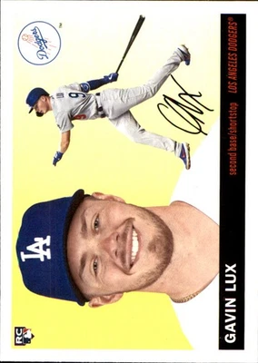 Gavin Lux 2020 Topps Archives #78 Los Angeles Dodgers FREE SHIPPING AutographDen - Image 1 of 2