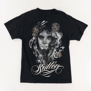 T-shirt Sullen Art Collective tinta unita nera uomo M - Foto 1 di 6