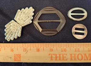Vintage Belt Buckles and Scarf Slides - Picture 1 of 2
