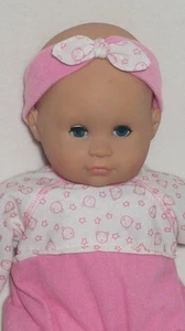 Max Zapf Creation Baby Puppe braune Schlafaugen Stoff gewichteter Körper 18" 1998 90er - Bild 1 von 5