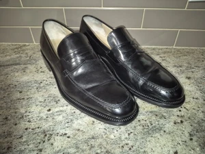 Salvatore Ferragamo Penny Halbschuhe schwarz Leder Slipper elegante Schuhe Größe 10 D... - Bild 1 von 16