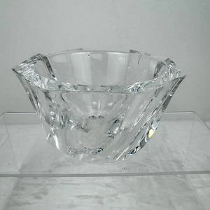 Orrefors Crystal Residence Swirl klar 5" Kristallschale signiert Schweden Süßigkeiten Juwel - Bild 1 von 11