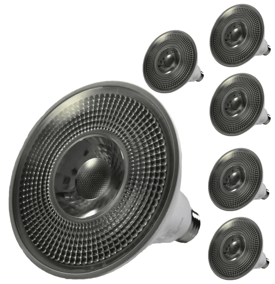 Diodesy PAR38 LED Flood Light 15W E26 3000K 120V 1200LM Dimmable 58° White 6Pk - Image 1 of 2