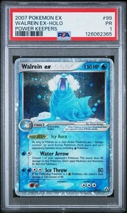 PSA 1 Walrein EX Holo Legend Maker 89/92 2006 Pokémon mal etiquetado PR - Imagen 1 de 2