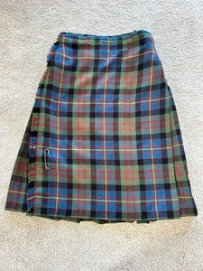 Vintage Campbells Beauly Cameron von Erracht alter Kilt 29-32" Taille 28" Länge - Bild 1 von 7