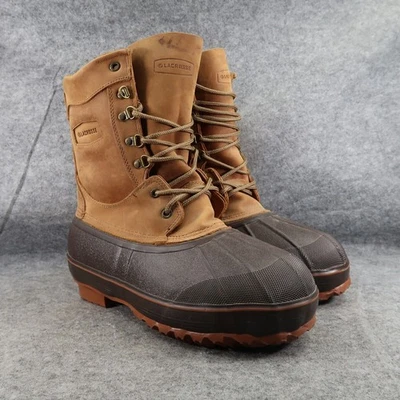 LaCrosse Footwear Mens 10 Boot Winter Ice King 10" 400g Brown Leather Sportswear - Image 1 of 4