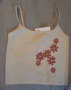 NWT Cami Top Tank Floral Sleeveless Stretch Large LG New - Picture 1 of 5