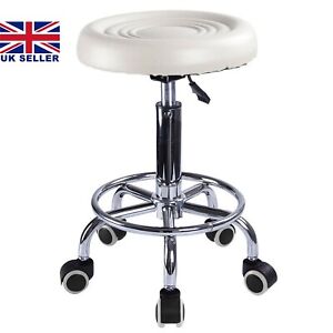 Stool Swivel Black Adjustable Height Chair Office Round Desk Dental Stool