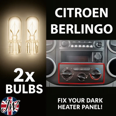 Citroen Berlingo (2008-2018) climate control panel lighting replacement bulbs - Image 1 of 3
