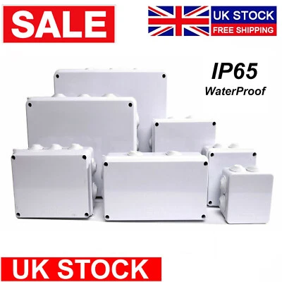 SECURICAM WATERPROOF JUNCTION BOX ENCLOSURE IP55 IP65 ELECTRIC CABLE CONNECTOR OUTDOOR NEW