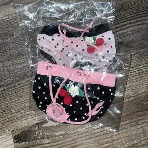 2X Dog/cat Bloomers/Diaper covers/polka Dots And Flowers W/Adjustable Strings-Sm - Picture 1 of 2