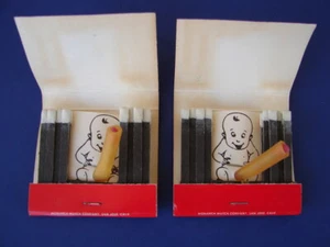 2 Vintage Unused Naughty Novelty Matches Books When I Was A Year Old Adult Penis - Picture 1 of 4