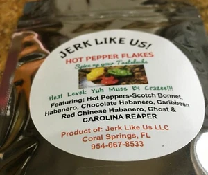 HOT Pepper Flakes Scotch Bonnet, Ghost, Habanero, Carolina Reaper Great Flavor - Picture 1 of 11