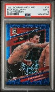 2022 Donruss Optic UFC #38 Blue Velocity Max Holloway PSA 9 - Bild 1 von 2