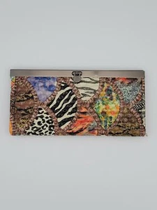 Billetera Chuns Moda Para mujeres Texturizada Multicolor Estampado de Animales Cierre a Snap - Nueva Sin Etiquetas - Imagen 1 de 3