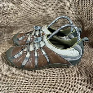 Merrell Caper Canteen Slip On Breathable Water Trail Shoe Brown Green Women Sz 7 - Picture 1 of 12