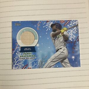 2023 Topps Holiday Game Used Bat Relic SP #RC-RA Randy Arozarena Tampa Bay Rays