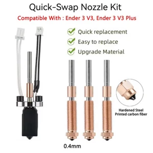 Quick-Swap Nozzle Kit Hotend for Ender 3 V3/Ender 3 V3 Plus 3D Printer Parts - Photo 1/26