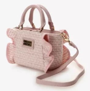 Samantha Vega Tweed Rüschen rosa 2-Wege Handtasche Schultertasche Band Rüschen NEU - Bild 1 von 8