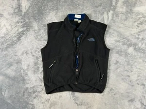 VINTAGE THE NORTH FACE MENS VEST MEDIUM BLACK FULL ZIP MADE IN USA - Picture 1 of 8