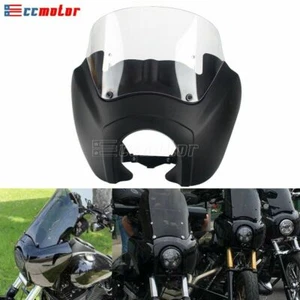 Front Fairing w/ Windshield Kit For Harley Dyna Street Bob Wide Glide 2006-2017 - Picture 1 of 10