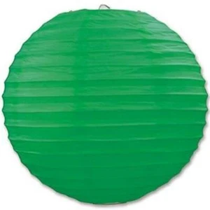 Green Paper Lanterns 9.5-inch 3 Pack Green Party Decorations Party Supplies - Picture 1 of 1