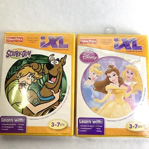 Fisher Price iXL Learning System Lot of 2 Games Scooby Doo and Disney Princess - Picture 1 of 9