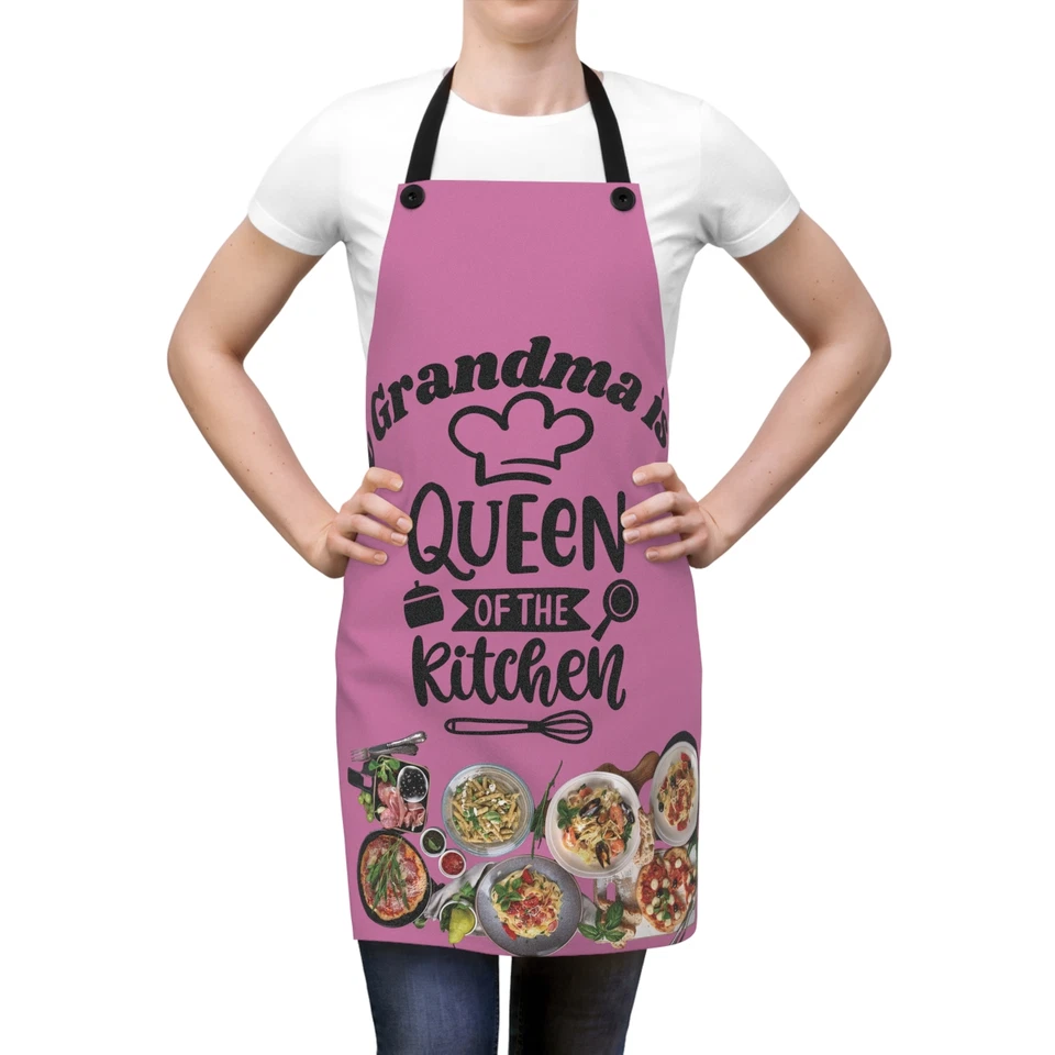Apron, Grandma is the Queen of the Kitchen, Cooking Apron, Kitchen Apron, Gift - Image 1 of 1