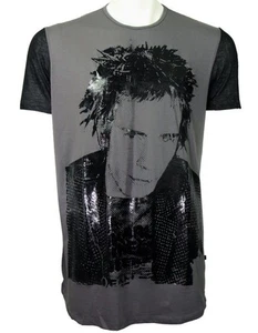 C'N'C (Costume National) rocker print regular fit tee dark grey - Picture 1 of 4