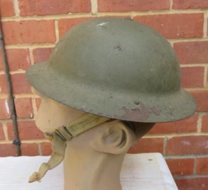 ORIGINAL AUSTRALIAN WW2 BRODIE HELMET - Picture 1 of 11