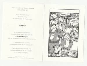 TARDI invitation vernissage expo 1987 - Picture 1 of 2