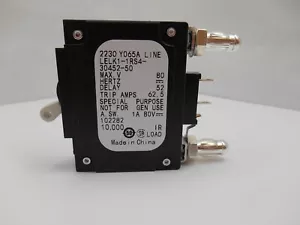 AIRPAX 102282, LELK1-1RS4-30452-50 50 AMP Bullet Circuit Breaker - Picture 1 of 4