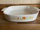 CORNING OVEN TO TABLE WARE POPPY FLORAL LARGE LASAGNE PIE BAKING DISH 2.5 LITRE