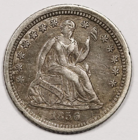 1856-o Liberty Seated Half Dime.  Natural Uncleaned.  XF.  175406 Cover
