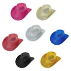 Cowboy Hat Western Cowgirl Hat Costume Glitter Hats Cap for Kids Boys Girls