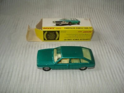 DINKY TOYS 011542 : CHRYSLER 1308GT vert metal- avec boîte d'origine - Photo 1/4