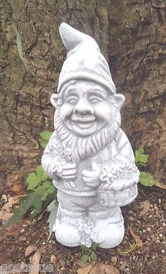 Molde de gnomo de látex yeso hormigón fundición molde de goma elfo 9"H x 4"W Foto 1 de 2