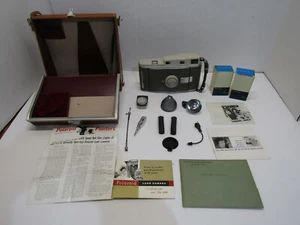 Vintage Old 1960's Polaroid Land Camera Model 150 With Case And Accessories - Picture 1 of 10